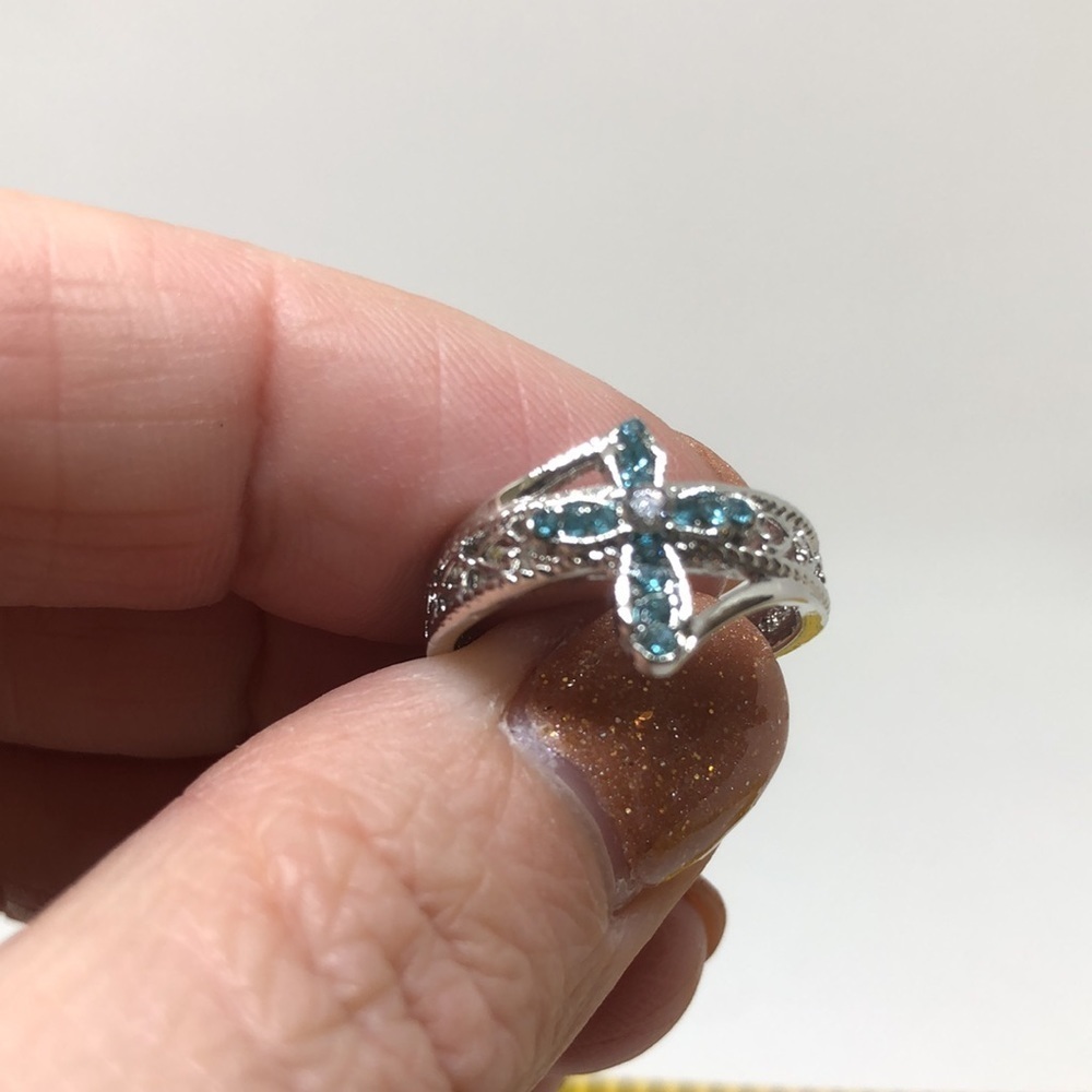 Cross Ring Size 9 “With God All Things Are Possible” Christian - Picture 4 of 4